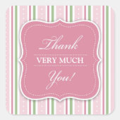 Dank u Baby shower Sticker (Voorkant)