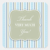 Dank u Baby shower Sticker (Voorkant)