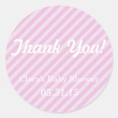 Dank u Baby shower Stickers (Voorkant)
