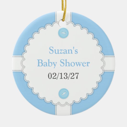 Dank u Baby shower voor Ornament (Voorkant)