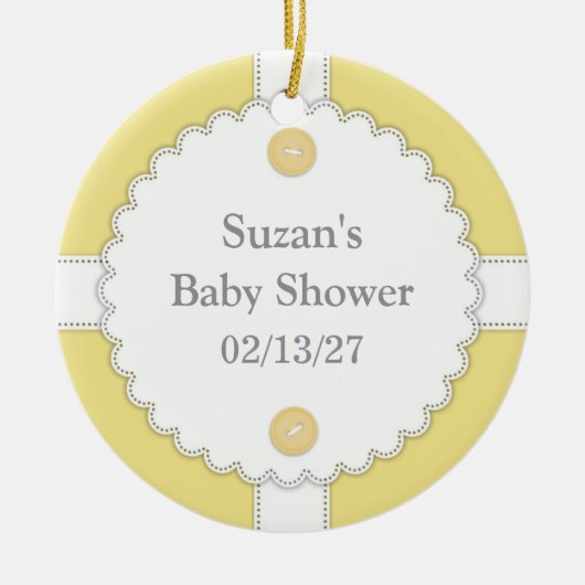 Dank u Baby shower voor Ornament (Voorkant)