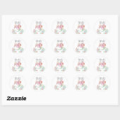 Dank u Baby shower Zeemeermin Ronde Sticker (Vel)