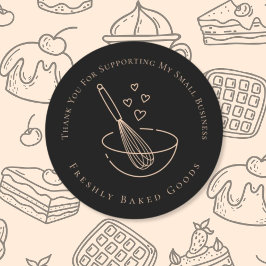 Dank u Baking Business Sticker