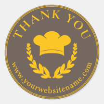 Dank u Bakkerij Label Sticker