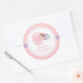 Dank u Ballerina Tutu Baby Meisje Douche Stickers (Envelop)