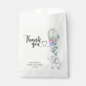 Dank u Ballon en Olifant Bedankzakje (Voorkant)