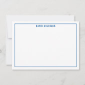 DANK U BAR MITZVAH modern, eenvoudig koninklijk bl Bedankkaart (Voorkant)