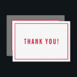 DANK U BAR MITZVAH modern, eenvoudig rood grijs Bedankkaart<br><div class="desc">door kat massard >> https://linktr.ee/simplysweetpaperie <<<<< Een eenvoudige, stijlvolle manier om u te bedanken voor uw bezoek aan uw gast. Opstelling als sjabloon is het eenvoudig voor u om uw eigen details toe te voegen, of de aanpassingsknoop te raken en u kunt tekst, doopvonten, grootte enz. TIP toevoegen of veranderen:...</div>