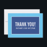 DANK U BAR MITZVAH modern, minimalistisch koninkli Bedankkaart<br><div class="desc">door kat massard >> https://linktr.ee/simplysweetpaperie <<<<< Een eenvoudige, stijlvolle manier om u te bedanken voor uw bezoek aan uw gast. Opstelling als sjabloon is het eenvoudig voor u om uw eigen details toe te voegen, of de aanpassingsknoop te raken en u kunt tekst, doopvonten, grootte enz. TIP toevoegen of veranderen:...</div>