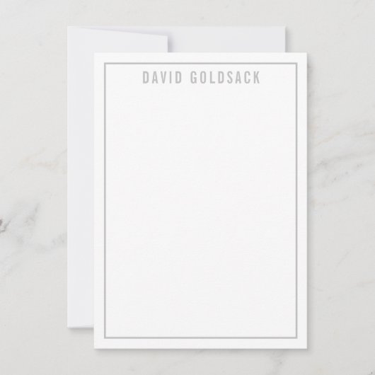 DANK U BAR MITZVAH moderne eenvoudige naam bord gr Bedankkaart (Voorkant)