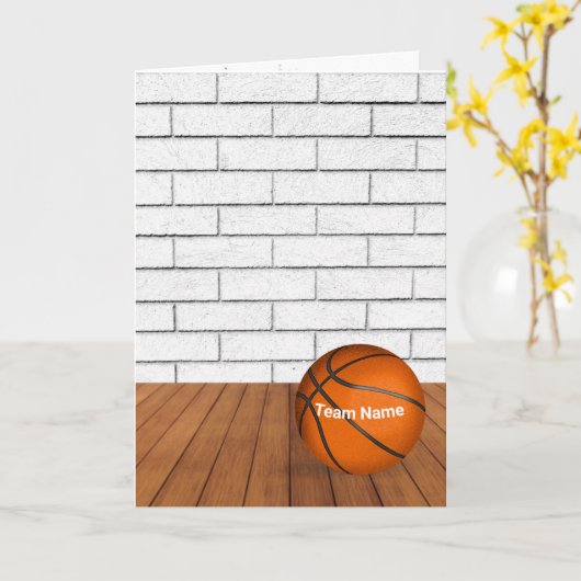 Dank u Basketbal Coach Kaart