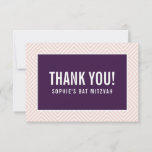 DANK U BAT MITZVAH moderne rand aubergine blush Bedankkaart<br><div class="desc">door kat massard >> https://linktr.ee/simplysweetpaperie <<<<< Een eenvoudige, stijlvolle manier om u te bedanken voor uw bezoek aan uw gast. Opstelling als sjabloon is het eenvoudig voor u om uw eigen details toe te voegen, of de aanpassingsknoop te raken en u kunt tekst, doopvonten, grootte enz. TIP toevoegen of veranderen:...</div>