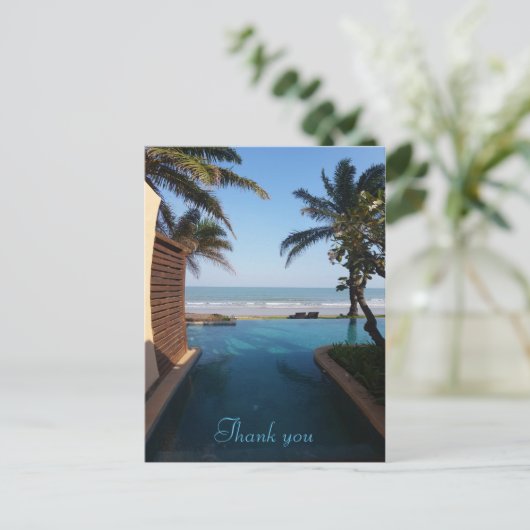 Dank u Beach briefkaart (Staand voorkant)