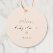 Dank u beary veel Hete teddybeer Bedankjes Labels (Achterkant)