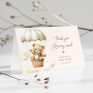 Dank u beary veel We kunnen bearly wachten dank u Bedankkaart