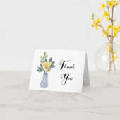 Dank U Bedachtzame Vriendelijkheid Waarderen Brief Kaart (Gele Bloem)