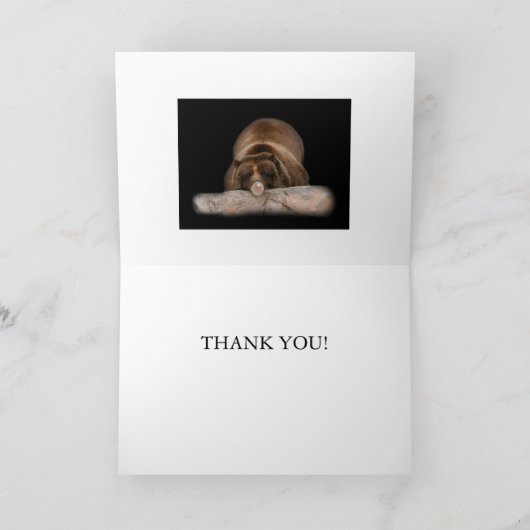 Dank u! bedankkaart (Binnen)