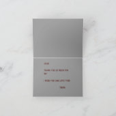 Dank u! bedankkaart (Binnen)