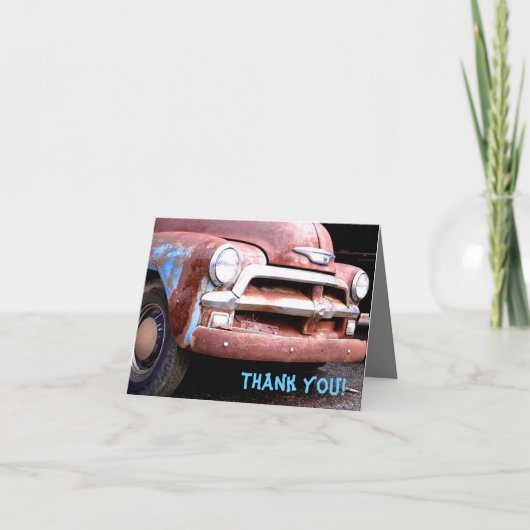 Dank u! bedankkaart (Voorkant)