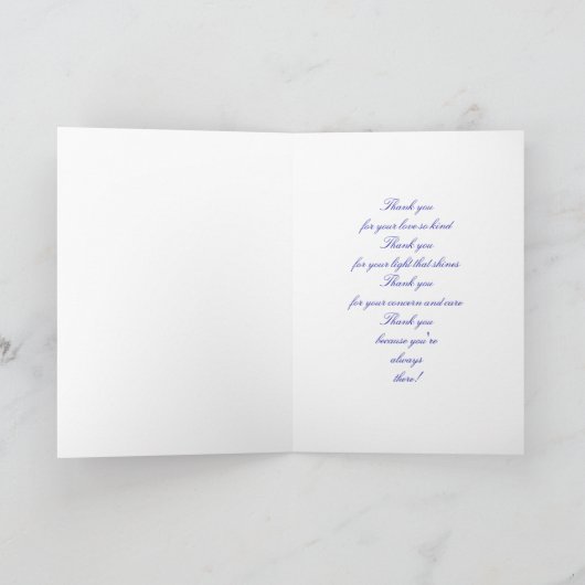 Dank u! bedankkaart (Binnen)