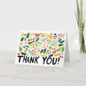 DANK U BEDANKT DE Fruits Veggies CUSTOM Kaart (Voorkant)