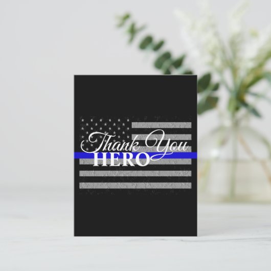 DANK U BEDANKT HET POLITIEBELEID BRIEFKAART (Staand voorkant)