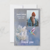 Dank u Bedankt Hummingbird White Flowers (Voorkant)