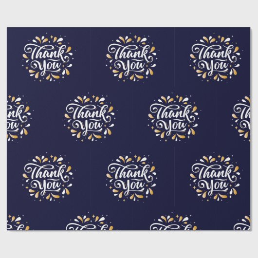 Dank u, Bedankt, tekstkunst, Cadeaupapier (Vlak)