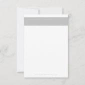 DANK U bedrijfsorder invoegen modern bord grijs Bedankkaart (Achterkant)