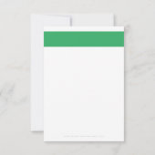 DANK U bedrijfsorder invoegen modern groen Bedankkaart (Achterkant)