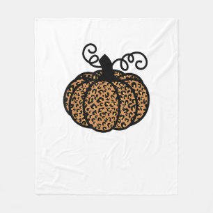Dank u, bedrukt leopard Pumpkin voor Thanksgiving Fleece Deken