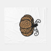 Dank u, bedrukt leopard Pumpkin voor Thanksgiving Fleece Deken (Voorkant (Horizontaal))