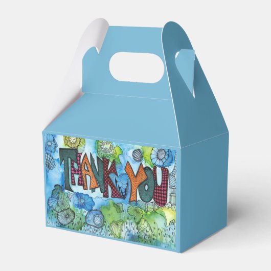 Dank u behandelt doos bedankdoosjes (Voorkant Zijde)