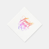 Dank u belettering servet (Hoek)