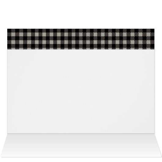 Dank u Beren Baby Jongen Douche Lumberjack Plaid (Binnen Horizontaal (Boven))