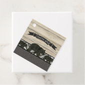 Dank u Beren Lumberjack Play Baby Boy Shower Bedankjes Labels (In situ)