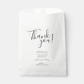 Dank u bericht bruiloft bedankzakje (Voorkant)