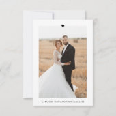 Dank u Bericht Kalligrafie Script Fotokaart Bedankkaart (Achterkant)