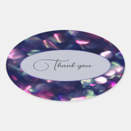 "Dank u" Berry Sparkle Sticker