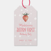 Dank u Berry Veel 1e Berry Eerste Verjaardag Cadeaulabel (Achterkant)