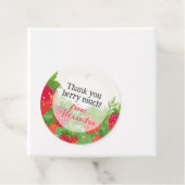 Dank u Berry Veel Schattigee Strawberry Custom Nam Bedankjes Labels (In situ)