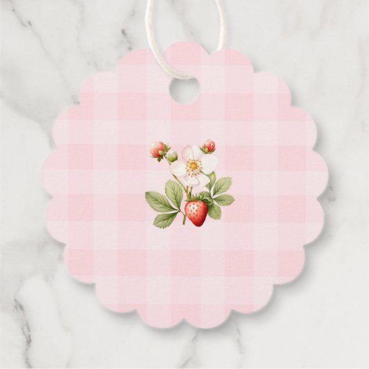 Dank u bes veel aardbei dank u bedankjes labels (Achterkant)