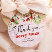 Dank u bes veel aardbei dank u bedankjes labels