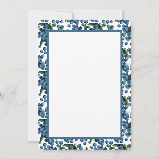 Dank u bes veel bosbessen dank u notities (Achterkant)