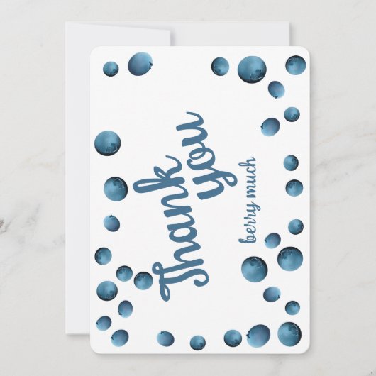 Dank u bes veel bosbessen dank u notities (Voorkant)