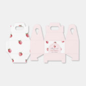 Dank u bessen veel aardbei bedankdoosjes (Uitgevouwen)