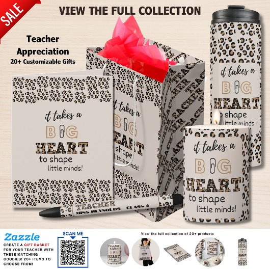 Dank u Beste Leraar Aangepaste Citaten Leopard Pri Cadeaupapier