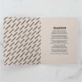 Dank u Beste Leraar Aangepaste Citaten Leopard Pri Kaart (Binnen)