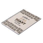 Dank u Beste Leraar Aangepaste Citaten Leopard Pri Notitieboek (Linkerzijde)