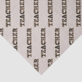 Dank u Beste Leraar Aangepaste Citaten Leopard Pri Tissuepapier (Detail)